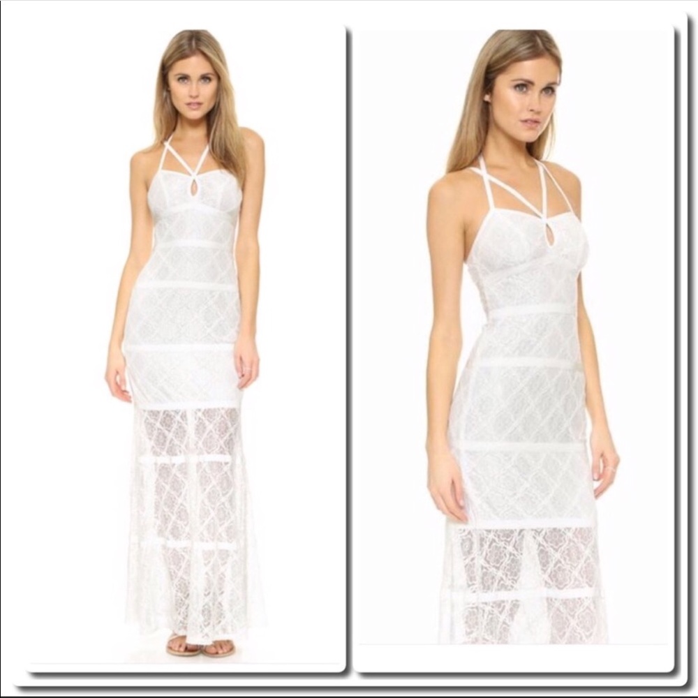 Ali & Jay Keyhole Lace Maxi Dress - Picture 2 of 4